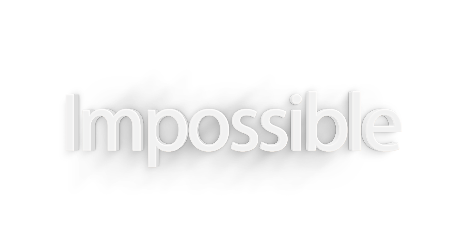 Impossible png, word Impossible png, Impossible word png, Impossible text png, Impossible font png, word Impossible text effects typography PNG transparent images